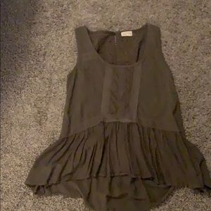 Olive green tank top